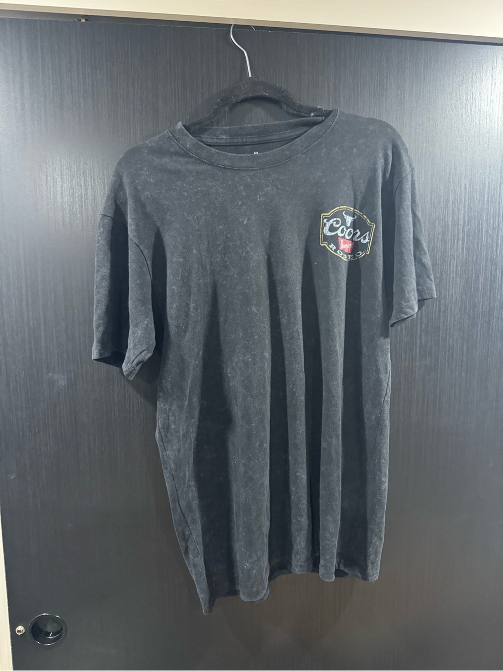 Coors Vintage-Style Black Short Sleeve Logo Tee